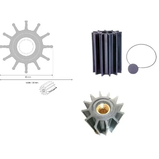 Picture of Water pump impeller - 51.06506 - 0106 - MAN - 10.0 - 12 - 95