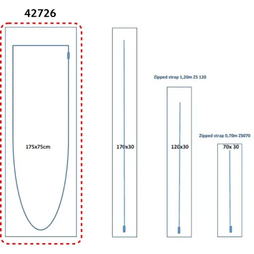 Picture of U - Shaped zip door no. 42726 X 2 – (175 X 75cm)