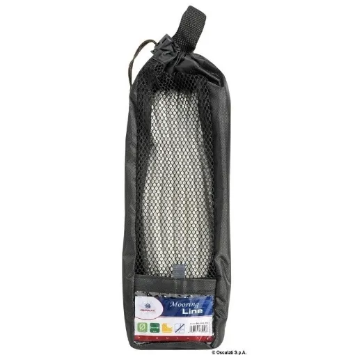 Picture of Mooring line 10mm x 6m in white - double braided and spliced - high - strength