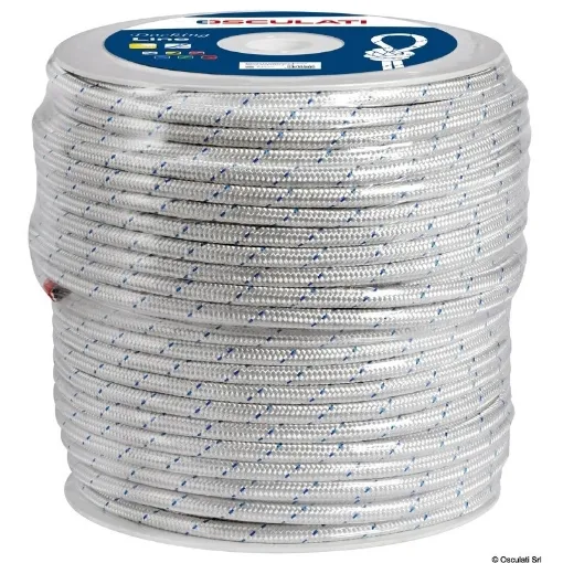 Picture of sheet 6mm x 200m in white - low - stretch high strenght 3 - strand polyester braid