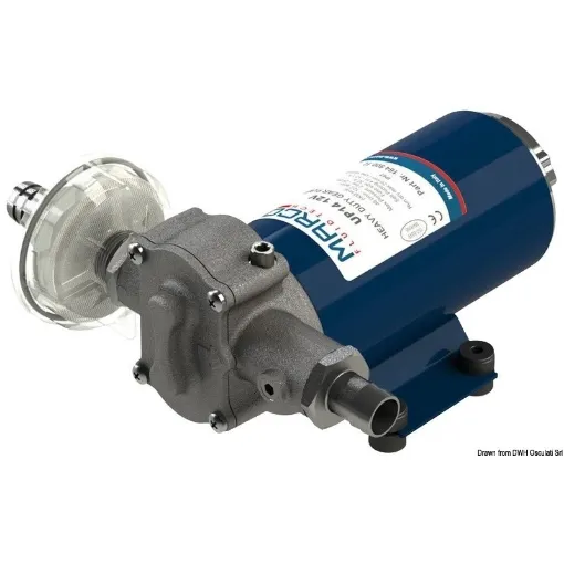 Picture of Oil transfer pump 12V Up14 with bronze gears - Marco