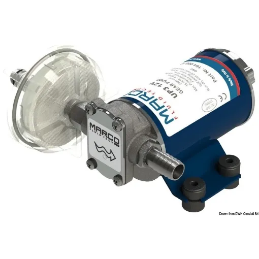 Picture of Bronze UP3 12V electric gear pump - Self - priming