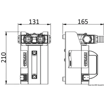 Picture of 12V VP45 electric gear pump for oil transfer/change - self - priming - Marco