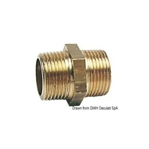 Picture of 1" 1/4 Straight male/male - brass