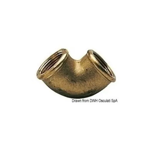 Picture of 1/2" x 3/4" Elbow reducer female/female - brass