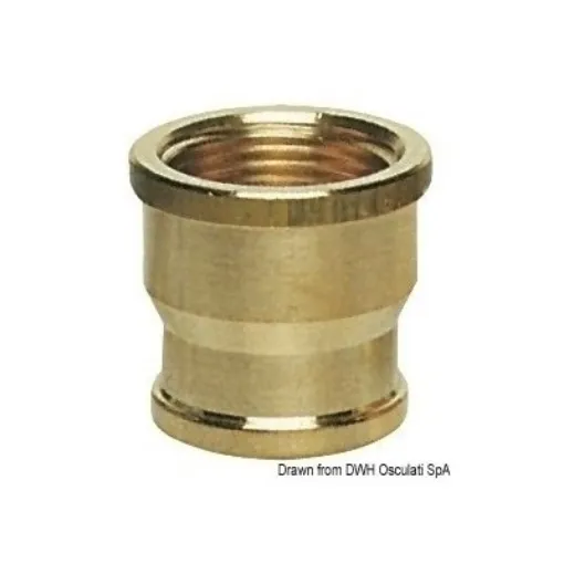 Picture of 1/2" x 3/4" Reducer female/female - brass - 1/2" x 3/4"