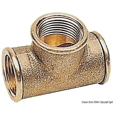 Picture of 1" "T" connectors female - brass