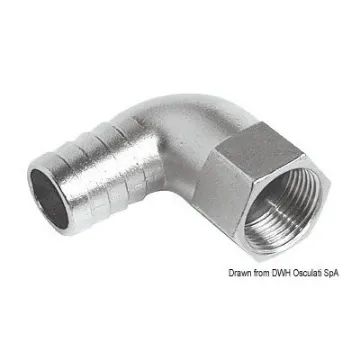 Picture of 1 1/2" x 44 90° female hose adaptor - 316 Staniless steel