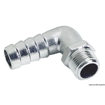 Picture of 1 1/4" x 38 90° male hose adaptor - 316 Staniless steel