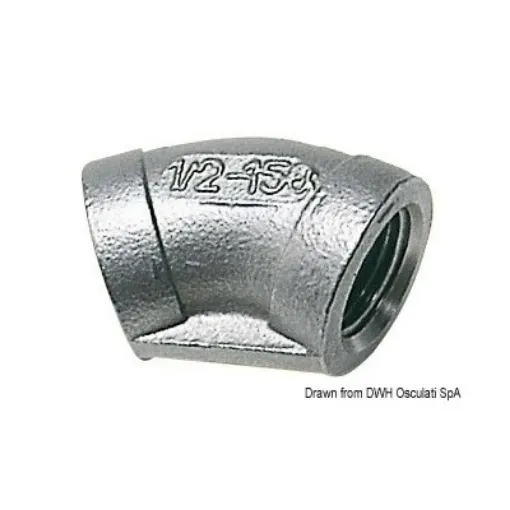 Picture of 1" 45° Elbow female/female - 316 Staniless steel