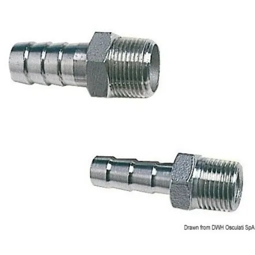 Picture of 1/2" x 15 Hose adaptor male - 316 Staniless steel