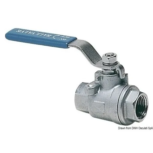 Picture of 1/2" female/female shut - off ball valve - 316 Stainless steel