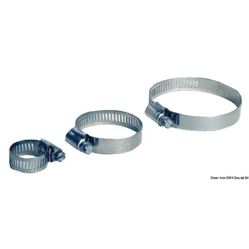 Picture of 39 - 63mm Hose clamp x10 - stainless steel - 39 - 63 - Stainless steel - 10 - 13