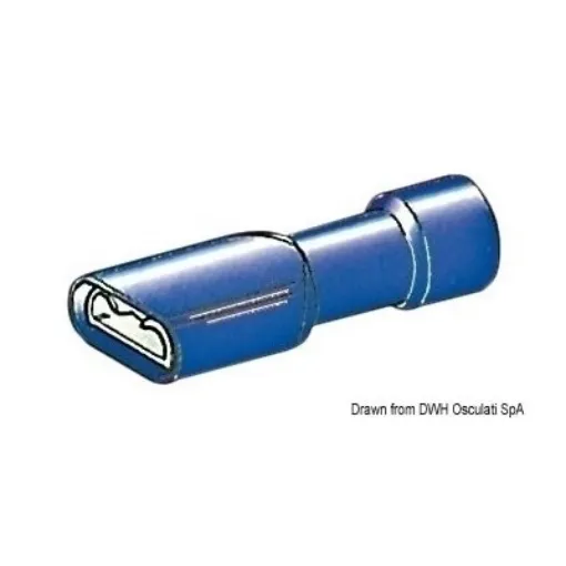 Picture of 1 - 2.5 mm² pre - insulated female connector - 6.3mm X100