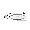 Picture of Festoon bulb 12 V 15 W