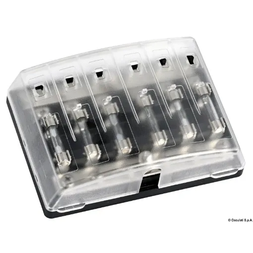 Picture of Glass fuse holder box for 6 fuses