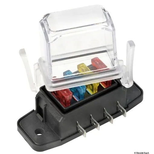 Picture of Watertight blade fuse holder deep lid 4 seats