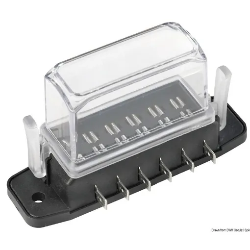 Picture of Watertight blade fuse holder deep lid 6 seats