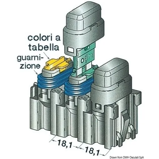 Picture of Fuse holder w/cover 10 A