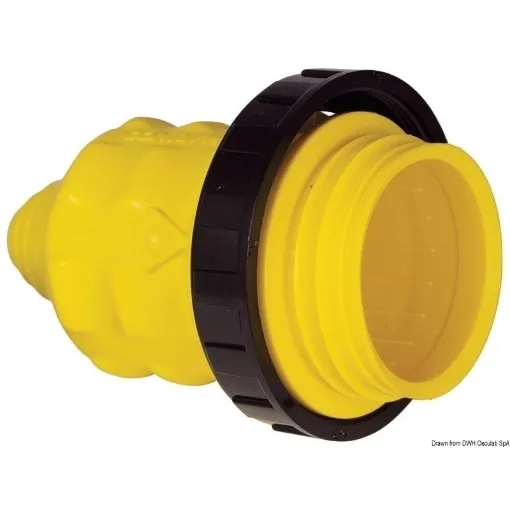 Picture of 30A yellow cap for power plug - Marinco