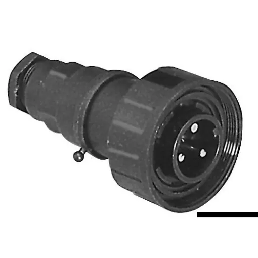 Picture of 10A 3 - pole male plug