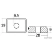 Picture of Aluminium anode 4/6 HP - 2/4 - stroke - 3H660218000 - Tohatsu