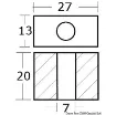 Osculati - Small Anode for Tohatsu 9.9/15/18 HP - 43.640.05 product image