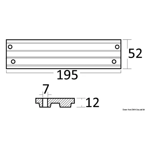 Picture of Zinc anode engine rods 30/200 HP - 818298A1 - Mercury and Mariner