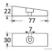 Picture of Aluminium plate anode 30/300 HP - 826134 - Mercury - aluminium