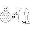 Picture of Zinc anode Bravo III - 43.966.50