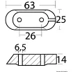 Picture of Zinc anode bridge for 4/70 HP - 65W - 45251 - 00/6EO - 4525112 - Yamaha