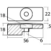 Picture of Zinc plate anode for 60/140 HP 4 - stroke - 9/9 - Suzuki