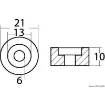 Picture of Zinc ring anode for Suzuki 4/300 HP outboard