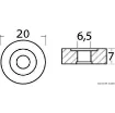 Picture of Zinc ring anode for Suzuki outboard engines 4/300HP