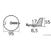 Picture of Zinc fin anode for Yamaha 25/60 HP