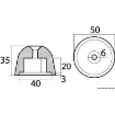 Picture of Aluminium spare anode - 02481