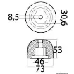 Picture of Aluminium anode 30.6 x 53mm - 501180