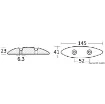 Osculati - Soap Shaped Anode for Rudders and Flaps - 43.702.00 product image
