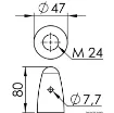 Picture of Zinc ogive for propeller Ø 35/40 mm - 873413 - Volvo