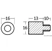 Picture of Zinc anode for heat exchanger and manifolds 5/16" - Volvo