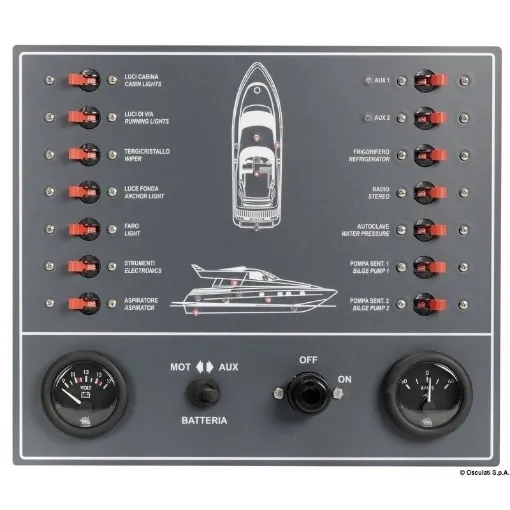 Picture of Control panel thermo - magnetic switches powerboat