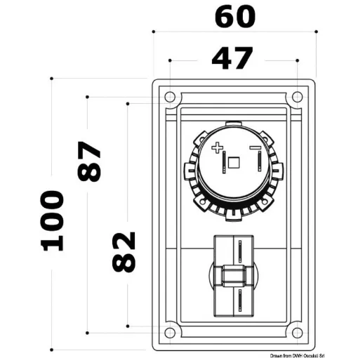 Picture of 12/24V digital voltmeter