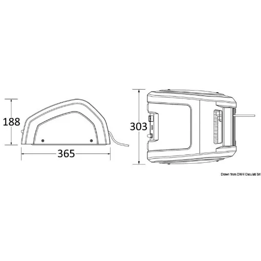 Picture of Captive CRW400 captive reel windlass with 6mm line diameter - Lewmar