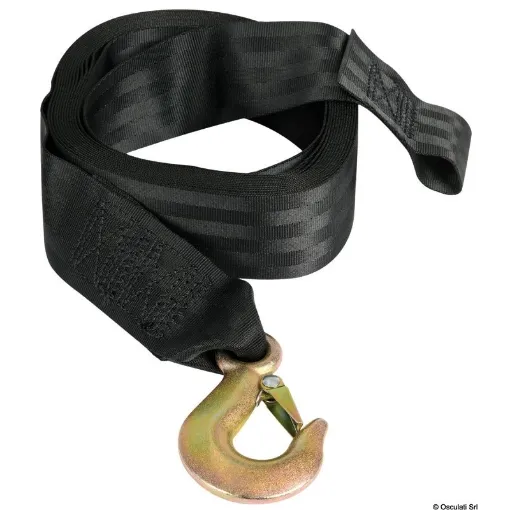 Picture of 7.5m x 50mm nylon winch strap and shackle