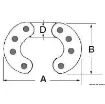 Picture of 8 - pin connecting link AISI 316 6 mm