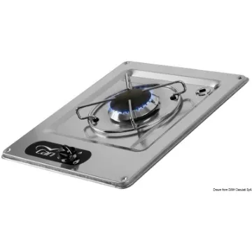 Picture of Stainless steel flush mount hob unit - Gas - Stainless steel - 1 - 1750 - 320x285 - 80 - 30