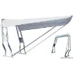 Picture of Telescopic stern awning white 130 x 145 cm