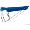 Picture of Telescopic stern awning white 130 x 170 cm