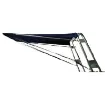 Picture of Telescopic stern awning white 130 x 170 cm