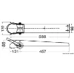 Osculati - Satin Stainless Steel Bow Roller 588 mm - 01.119.95 product image